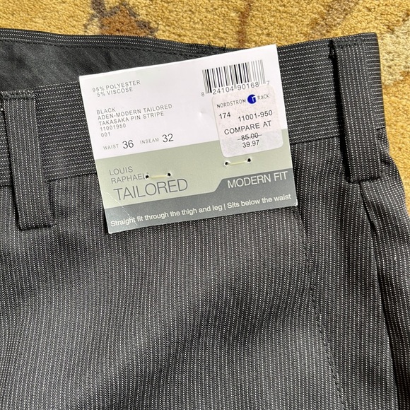 Men’s Louis Raphael Pin Stripe Pants 36x30 - Picture 2 of 5